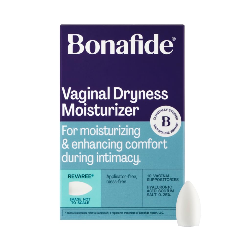 Bonafide Vaginal Moisturizer for Dryness Relief Revaree – 5 mg Hyaluronic Acid – Hormone-Free, Estrogen-Free – For Mild to Moderate Vaginal Dryness & Everyday Comfort — 1-Month Supply - Maple Wellness Supplements