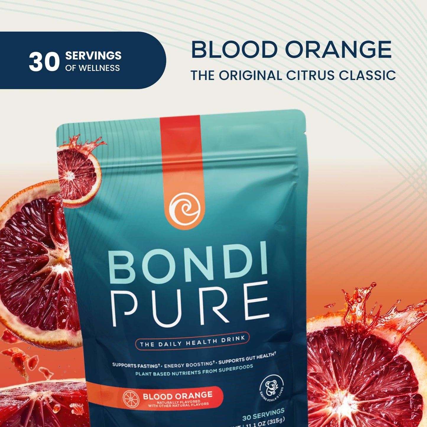 Bondi Pure - Daily Health & Detox Drink - Promote Gut Health & Energy Support During a Cleanse or Intermittent Fasting - Plant-Based Fibers, - Maple Wellness Supplements