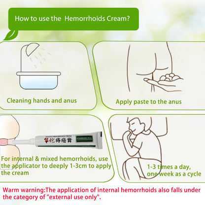 BONIORRI Hemorrhoid & Fissure Relief Cream – Maximum Strength Hemorrhoid Cream, Herbs Fast Acting Ingredients. (0.7 oz Total) - Maple Wellness Supplements