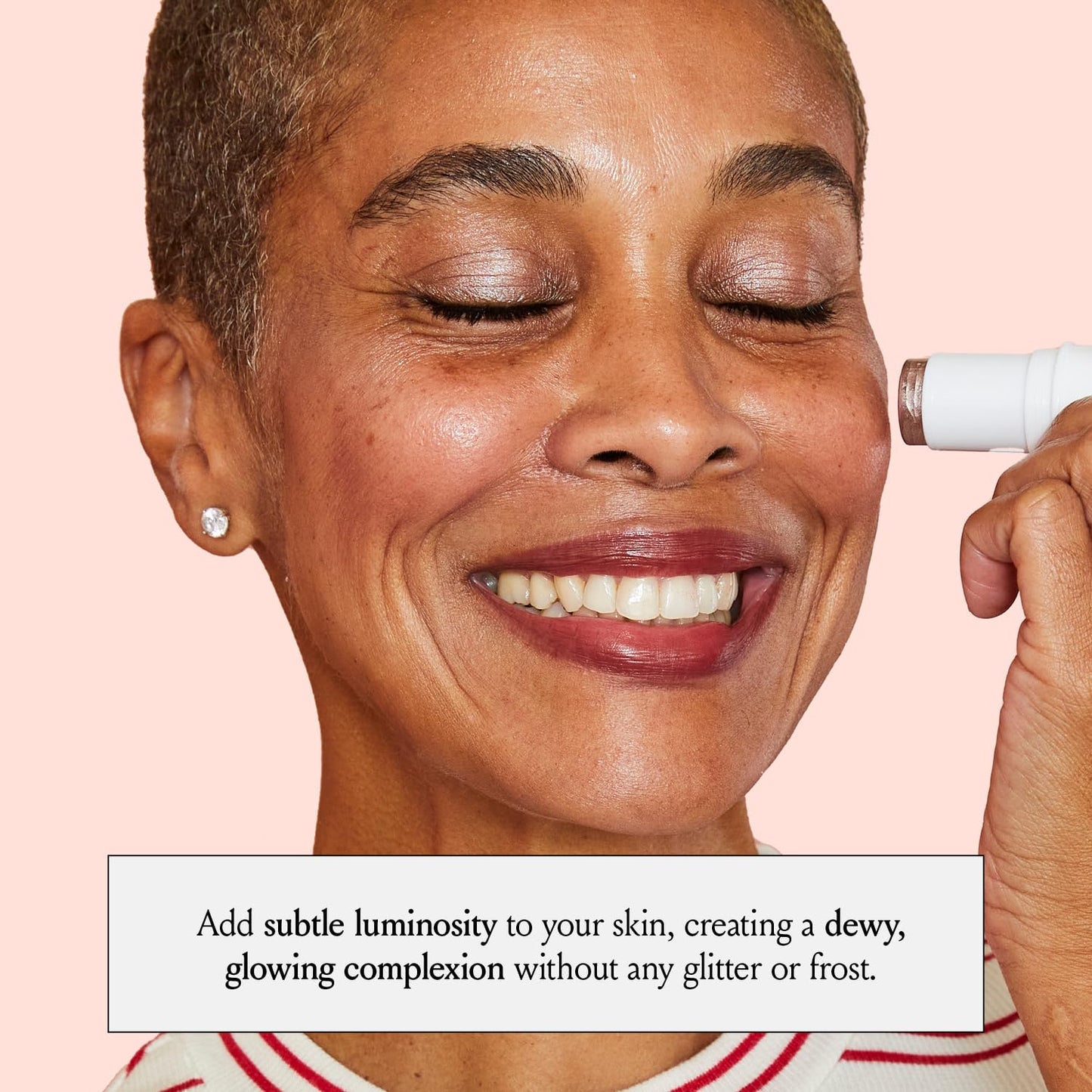 Boomstick Glimmer ® Highlighter Makeup Stick, Subtle Shimmer Face Highlighter Stick for Mature Skin, Hydrating Cream Makeup for Cheekbones, Brow Bones & Nose, No Glitter Highlight - Maple Wellness Supplements
