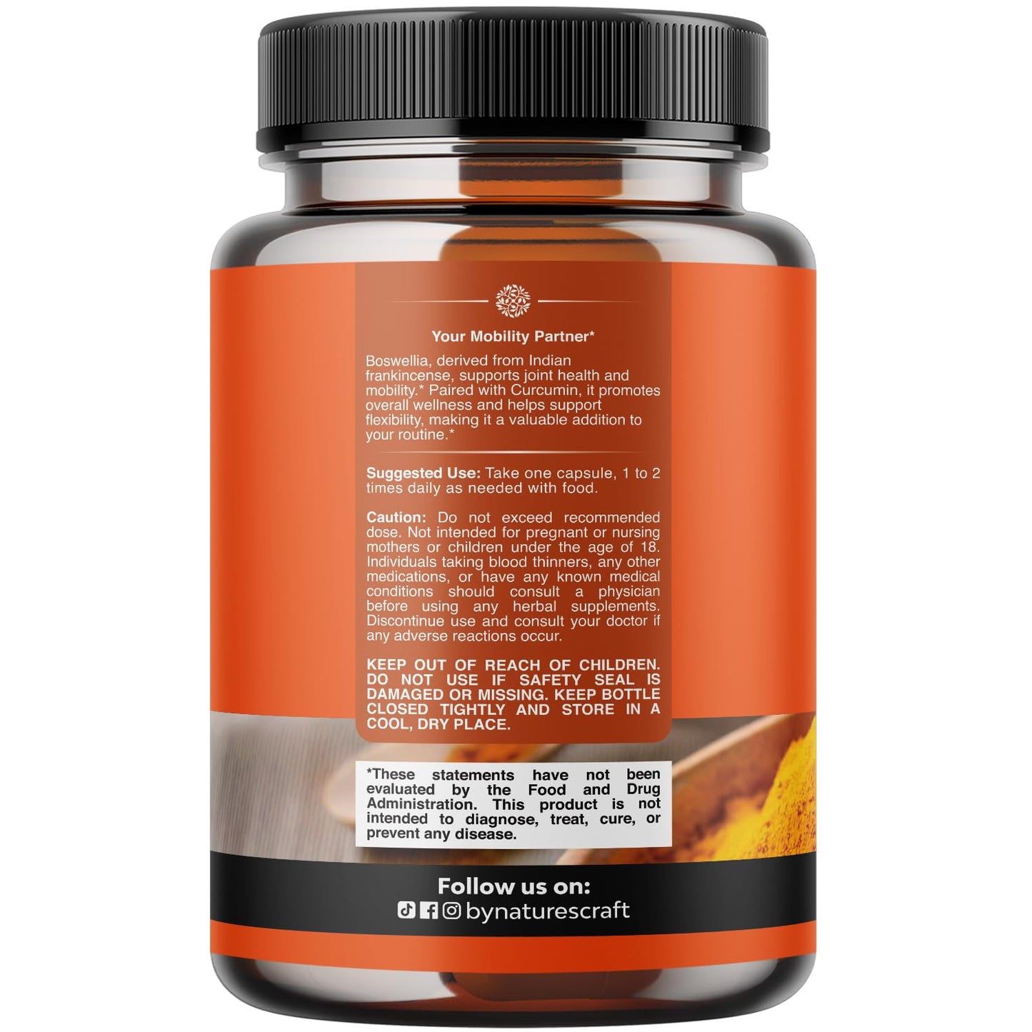 Boswellia Extract Capsules with Turmeric - Advanced Immune Health Support Supplement - Turmeric & Boswellia Serrata Capsules 500mg per Serving for Body Detox & Healthy Joints - 90 Count - Maple Wellness Supplements