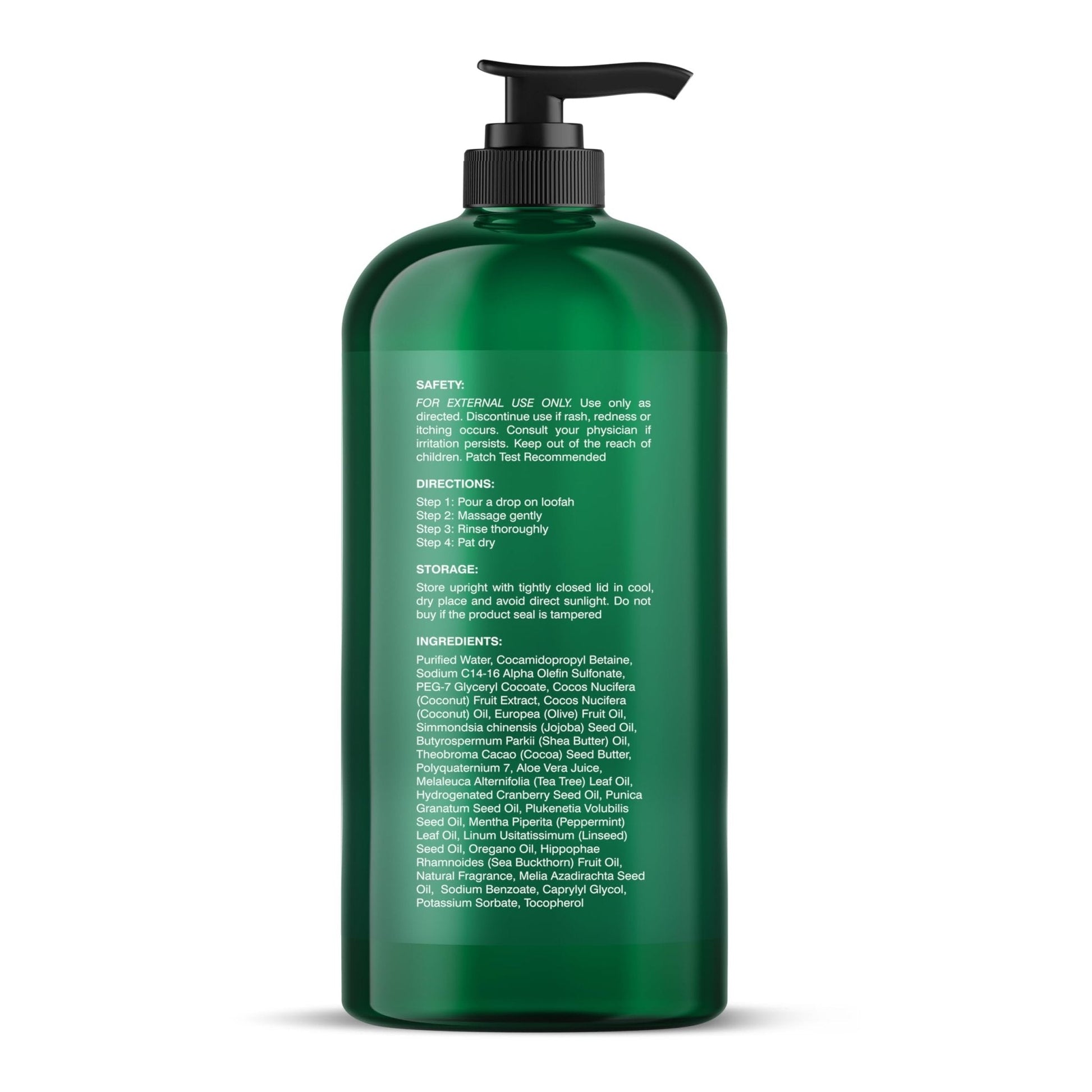 Botanic Hearth Tea Tree Body Wash -16 fl oz- All-Natural Antifungal & Odor-Control Shower - Maple Wellness Supplements