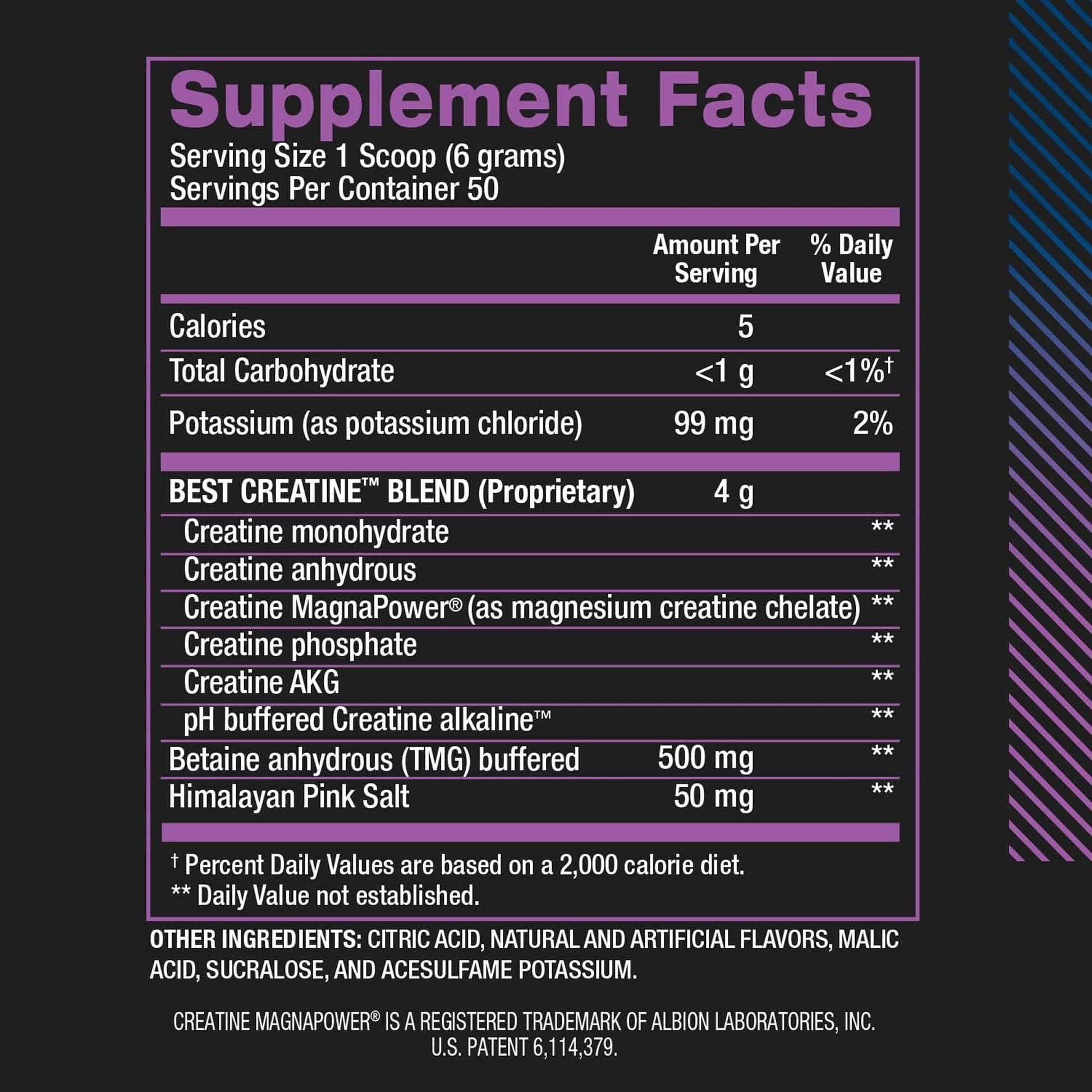 BPI Sports Best Creatine - Creatine Monohydrate Powder for Men & Women, Himalayan Salt - Strength, Pump, Endurance, Muscle Growth, Muscle Definition - No Bloat - Snow Cone - 50 servings - 10.58 Oz - Maple Wellness Supplements