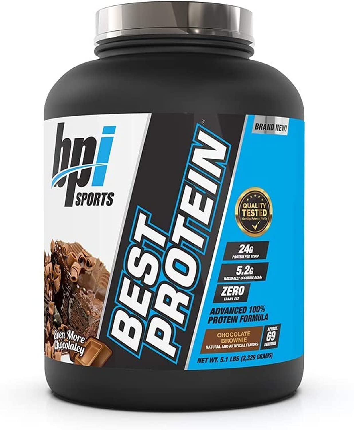 BPI Sports Best Protein, Chocolate Brownie, 5.1 Pound - Maple Wellness Supplements