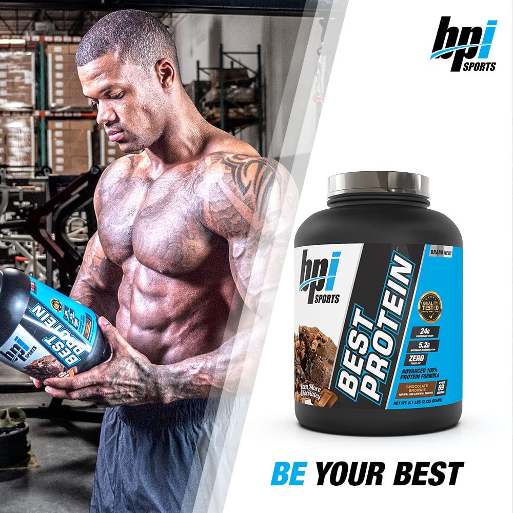 BPI Sports Best Protein, Chocolate Brownie, 5.1 Pound - Maple Wellness Supplements