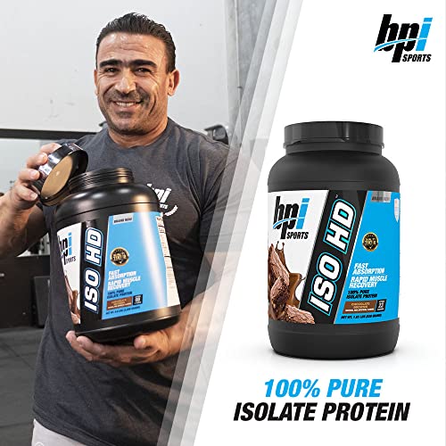 BPI Sports Iso Hd – 100% Whey Protein isolates – Muscle Growth, Recovery, Weight Loss, - Maple Wellness Supplements