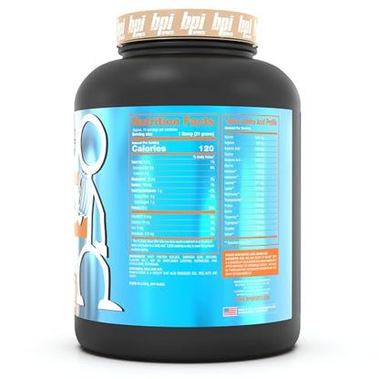 BPI Sports ISO HD Isolate Protein Vanilla Cookie, 76.8 oz - 69 Servings - Maple Wellness Supplements