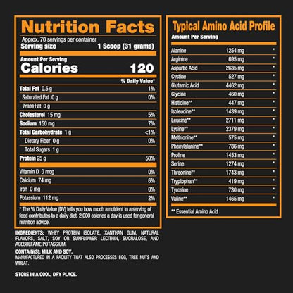 BPI Sports ISO HD Isolate Protein Vanilla Cookie, 76.8 oz - 69 Servings - Maple Wellness Supplements
