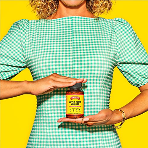 Bragg Apple Cider Vinegar Capsules - Vitamin D3 & Zinc - 750mg of Acetic Acid – Immune - Maple Wellness Supplements