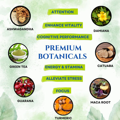 Brain Supplements for Memory & Focus - Nootropic Brain Health - Cognitive Performance, Clarity, Energy, Mental Vigor, Shilajit - Alpha Choline, Lion's Mane, Bacopa, 18 Premium Ingredients - Maple Wellness Supplements