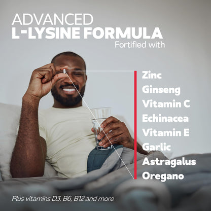 Bravado Labs L-Lysine 250mg Capsules – Immune & Cold Sore Support – Vegan, Non-GMO, Allergen-Free, 3rd-Party Tested - Maple Wellness Supplements