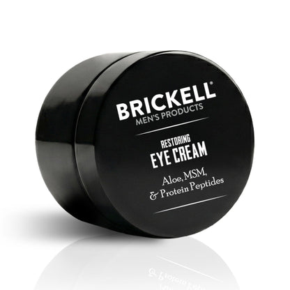 Brickell Men's Restoring Under Eye Cream for Men, Natural and Organic Anti Aging Eye Balm To Reduce Puffiness, Wrinkles, Dark Circles - Maple Wellness Supplements