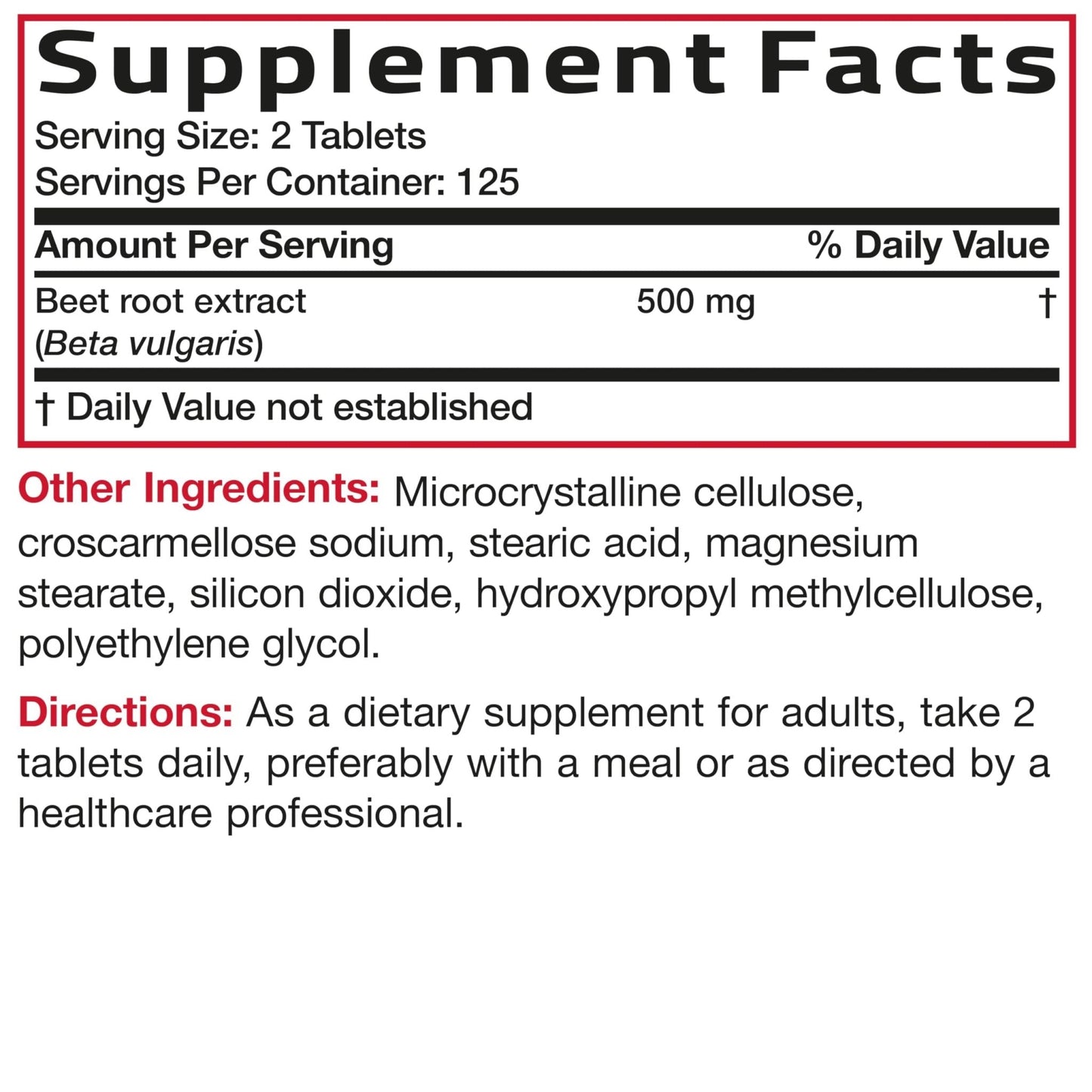 Bronson Beet Root Extra Strength, Non-GMO, 250 Vegetarian Tablets - Maple Wellness Supplements