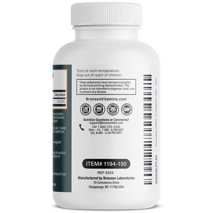 Bronson Biotin 10,000mcg, Supports Healthy Hair, Skin and Nails, Vegetarian, Non-GMO, 150 Tablets - Maple Wellness Supplements