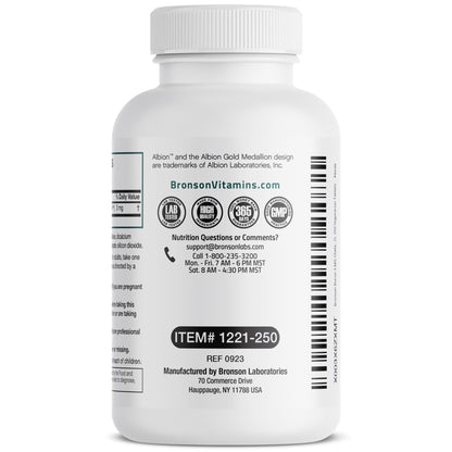 Bronson Boron 3 MG Chelated Superior Absorption Supports Bone Health Trace Mineral, Non-GMO, 250 Vegetarian Tablets - Maple Wellness Supplements