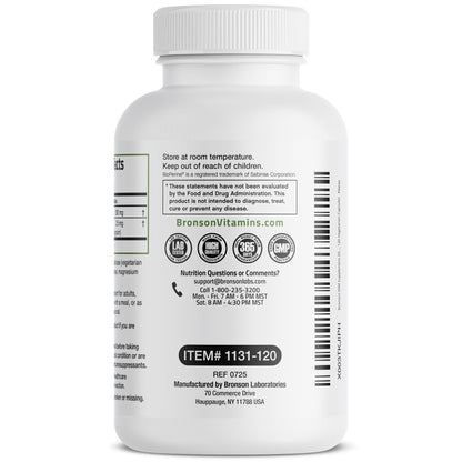 Bronson DIM Supplement 200 MG Diindolymethane with BioPerine for Enhanced Absorption, Estrogen Metabolism & Maintains Balanced Hormone Levels, 120 Vegetarian Capsules - Maple Wellness Supplements