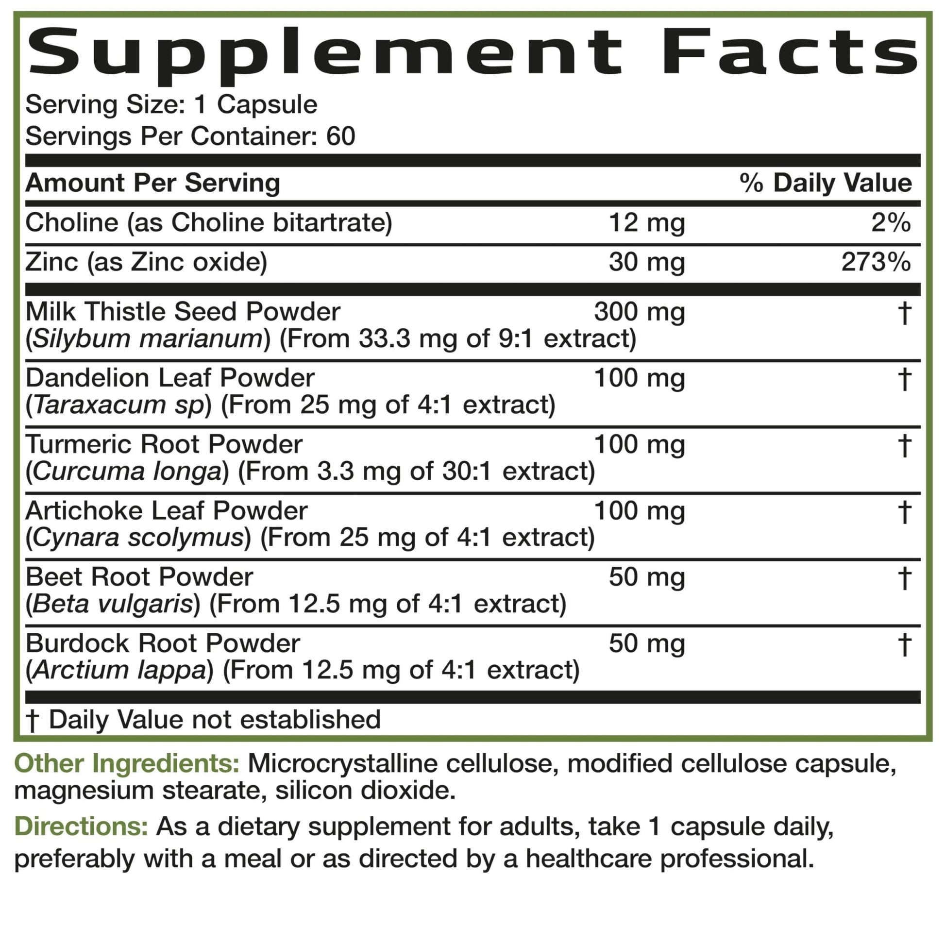 Bronson Liver Detox Advanced Detox & Cleansing Formula Supports Health Liver Function with Milk Thistle, Dandelion Extract, Turmeric, Artichoke Leaf & More - Maple Wellness Supplements