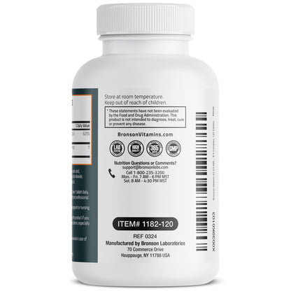 Bronson Vitamin K2 D3 (MK7) Supplement Non-GMO Formula Vitamin D3 5000IU (125 mcg) & 90 mcg K2 MK-7, Easy to Swallow D - Maple Wellness Supplements