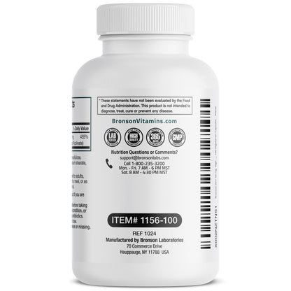 Bronson Zinc 50mg Complex High Potency Immune Support Supplement & Antioxidant and Skin Health - Maple Wellness Supplements