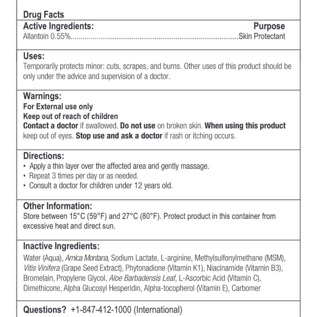 BruiseMD Topical Gel for Bruising and Swelling, 20% Arnica, Bromelain, 2% Vitamin K, 20g (0.7 fl oz) – Advanced Concentrated Bruise Treatment Formula - Maple Wellness Supplements