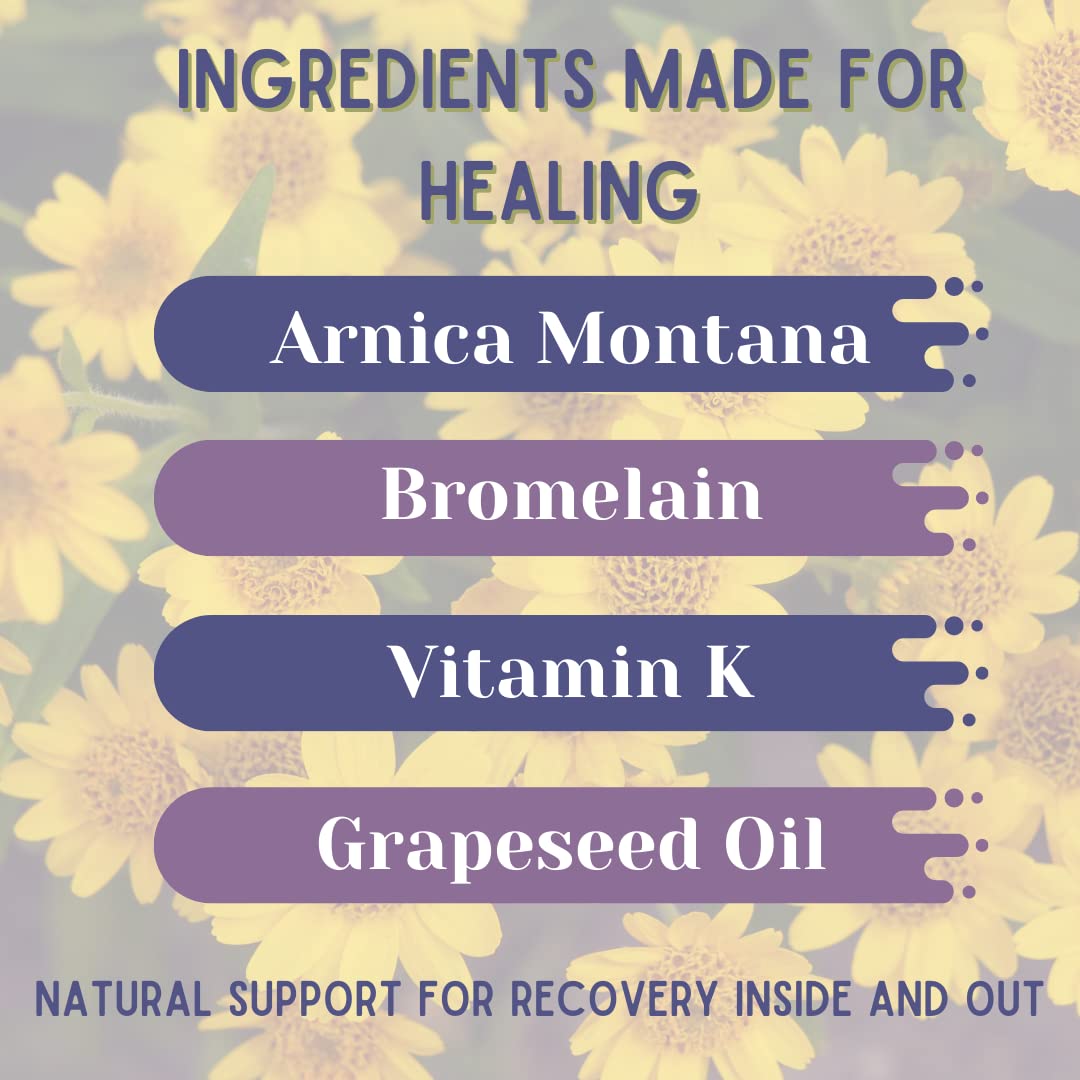 BruiseMD Topical Gel for Bruising and Swelling, 20% Arnica, Bromelain, 2% Vitamin K, 20g (0.7 fl oz) – Advanced Concentrated Bruise Treatment Formula - Maple Wellness Supplements