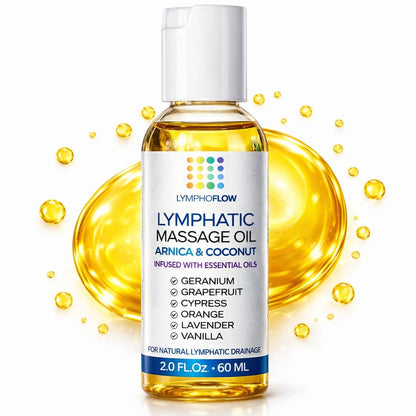 Bruizex Lymphatic Drainage Massage Oil: Arnica and Coconut Oil for Manual Lymph Drainage & Post Surgery Recovery for Liposuction, 360 Lipo, BBL,Tummy Tuck, Lymphedema, Lipedema, Lipo Foam- 2.0 oz - Maple Wellness Supplements
