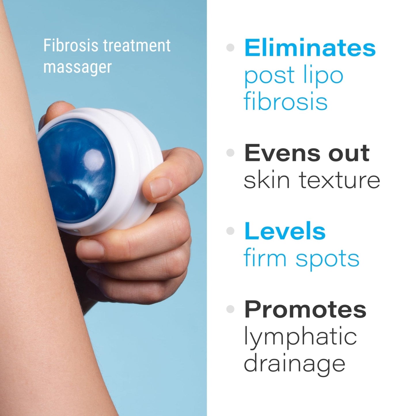 Bruizex Lymphatic Drainage Massager, Massage Roller Ball, Fibro Body Roller for Fibrosis Treatment, Liposuction, 360 Lipo, Tummy Tuck & BBL Post Surgery Recovery - Maple Wellness Supplements