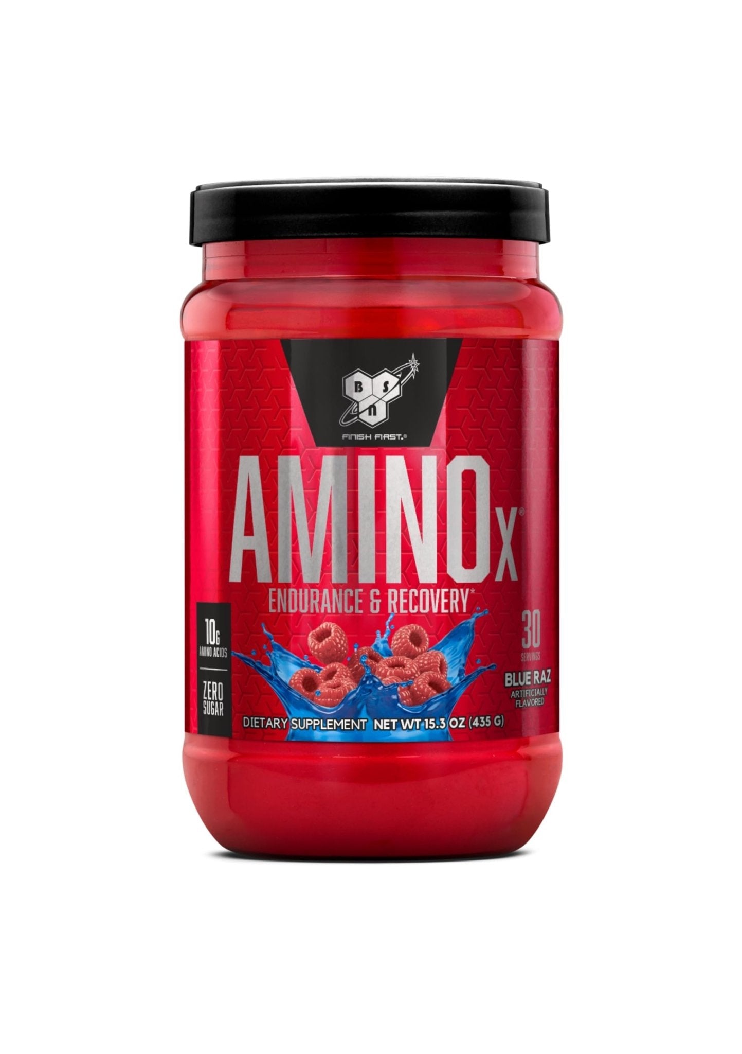 BSN Amino X Muscle Recovery & Endurance Powder with BCAAs, 10 Grams of Amino Acids, Keto Friendly, Caffeine-Free, Support Endurance, Zero Sugar, Blue Raz, - Maple Wellness Supplements