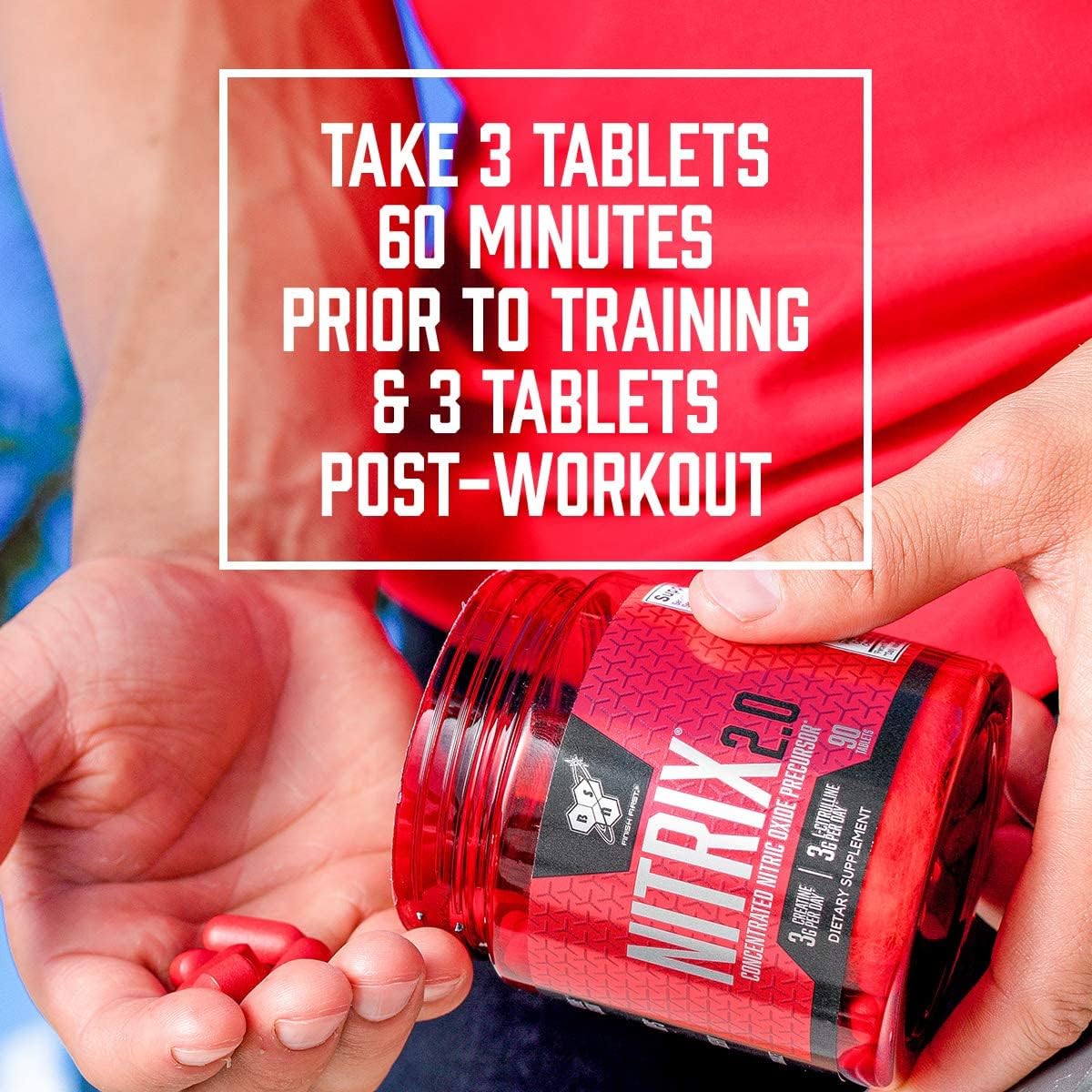 BSN NITRIX 2.0, Workout Supplement, Nitric Oxide Precursors, 3g Creatine, 3g L Citrulline, L-Citrulline, Supports Workout Performance, Pumps, Muscle Recovery - Maple Wellness Supplements