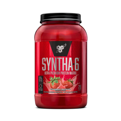 BSN SYNTHA-6 Whey Protein Powder, Strawberry Protein Powder with Micellar Casein - Maple Wellness Supplements