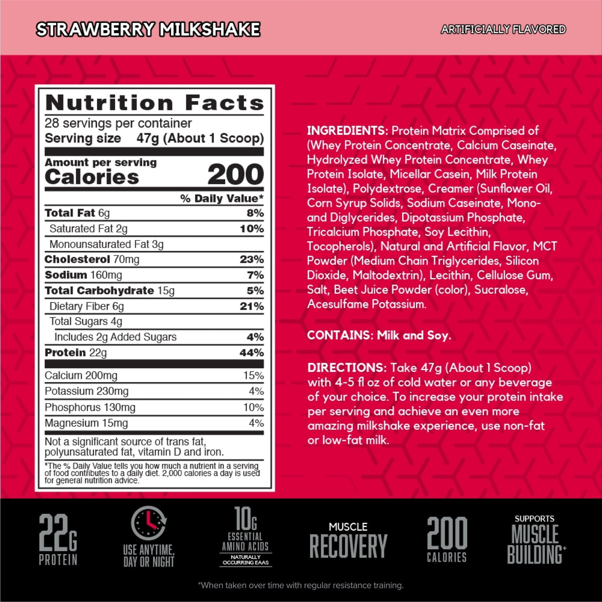 BSN SYNTHA-6 Whey Protein Powder, Strawberry Protein Powder with Micellar Casein - Maple Wellness Supplements