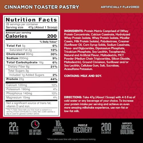 BSN SYNTHA-6 Whey Protein Powder with Micellar Casein, Milk Isolate, Cinnamon Toaster - Maple Wellness Supplements