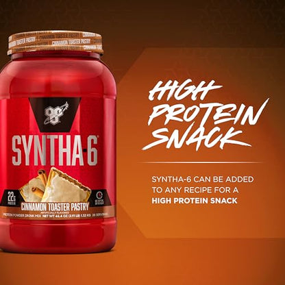 BSN SYNTHA-6 Whey Protein Powder with Micellar Casein, Milk Isolate, Cinnamon Toaster - Maple Wellness Supplements