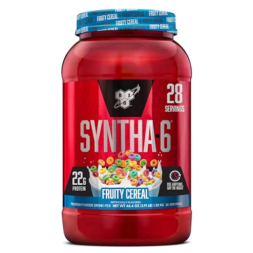 BSN SYNTHA-6 Whey Protein Powder with Micellar Casein, Milk Isolate, Fruity Cereal - Maple Wellness Supplements