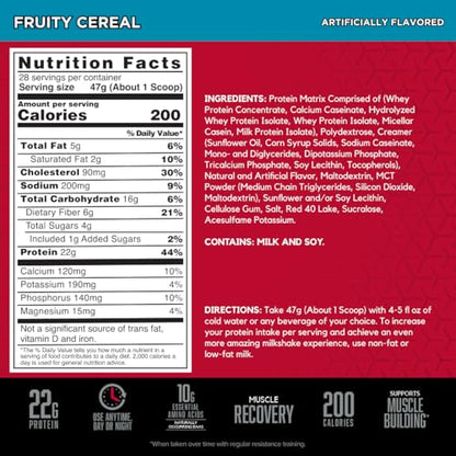 BSN SYNTHA-6 Whey Protein Powder with Micellar Casein, Milk Isolate, Fruity Cereal - Maple Wellness Supplements