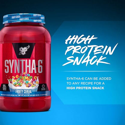 BSN SYNTHA-6 Whey Protein Powder with Micellar Casein, Milk Isolate, Fruity Cereal - Maple Wellness Supplements