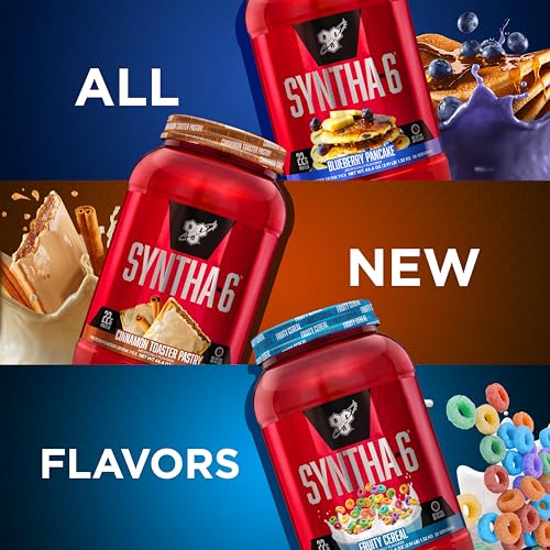 BSN SYNTHA-6 Whey Protein Powder with Micellar Casein, Milk Isolate, Fruity Cereal - Maple Wellness Supplements
