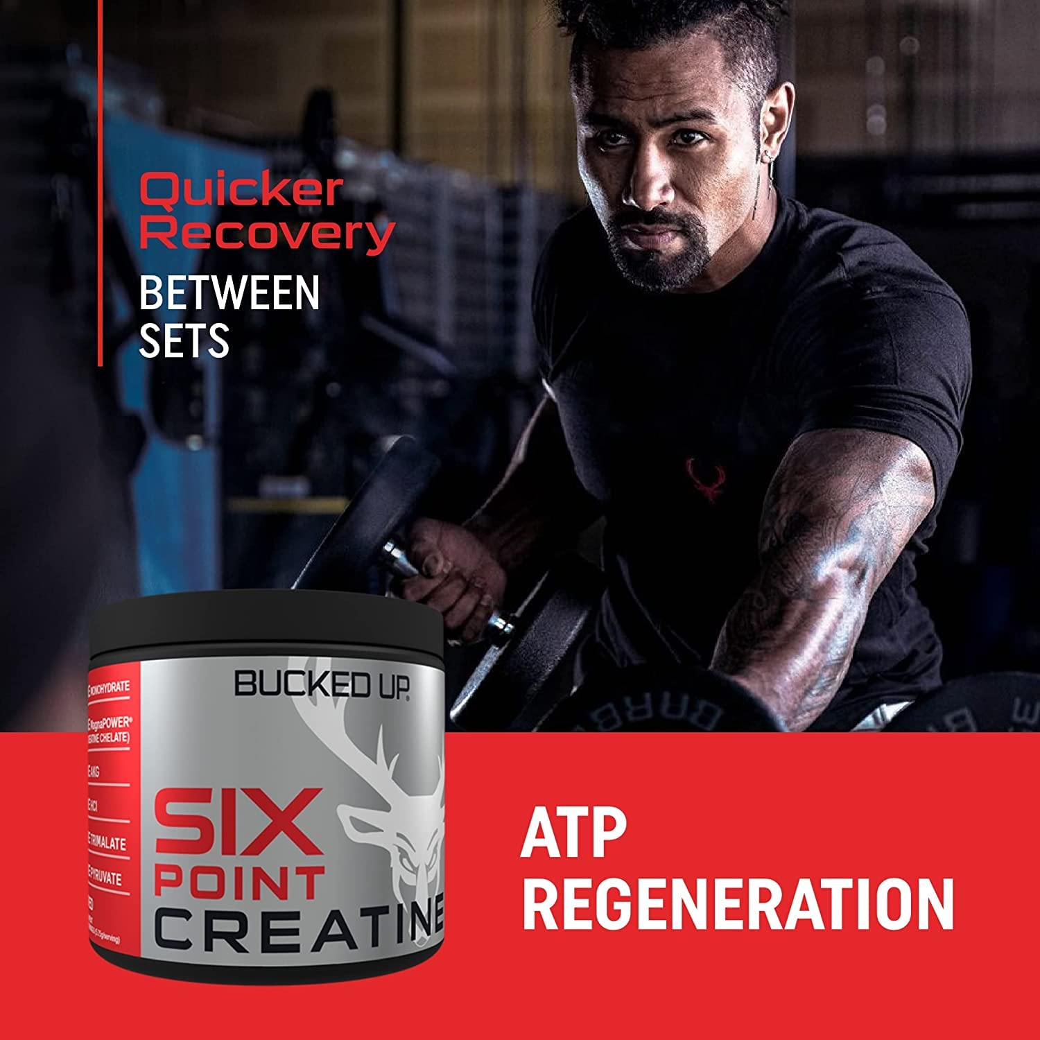 Bucked Up Six Point Creatine™ Six Types of Creatine - for Men and Women - Maple Wellness Supplements