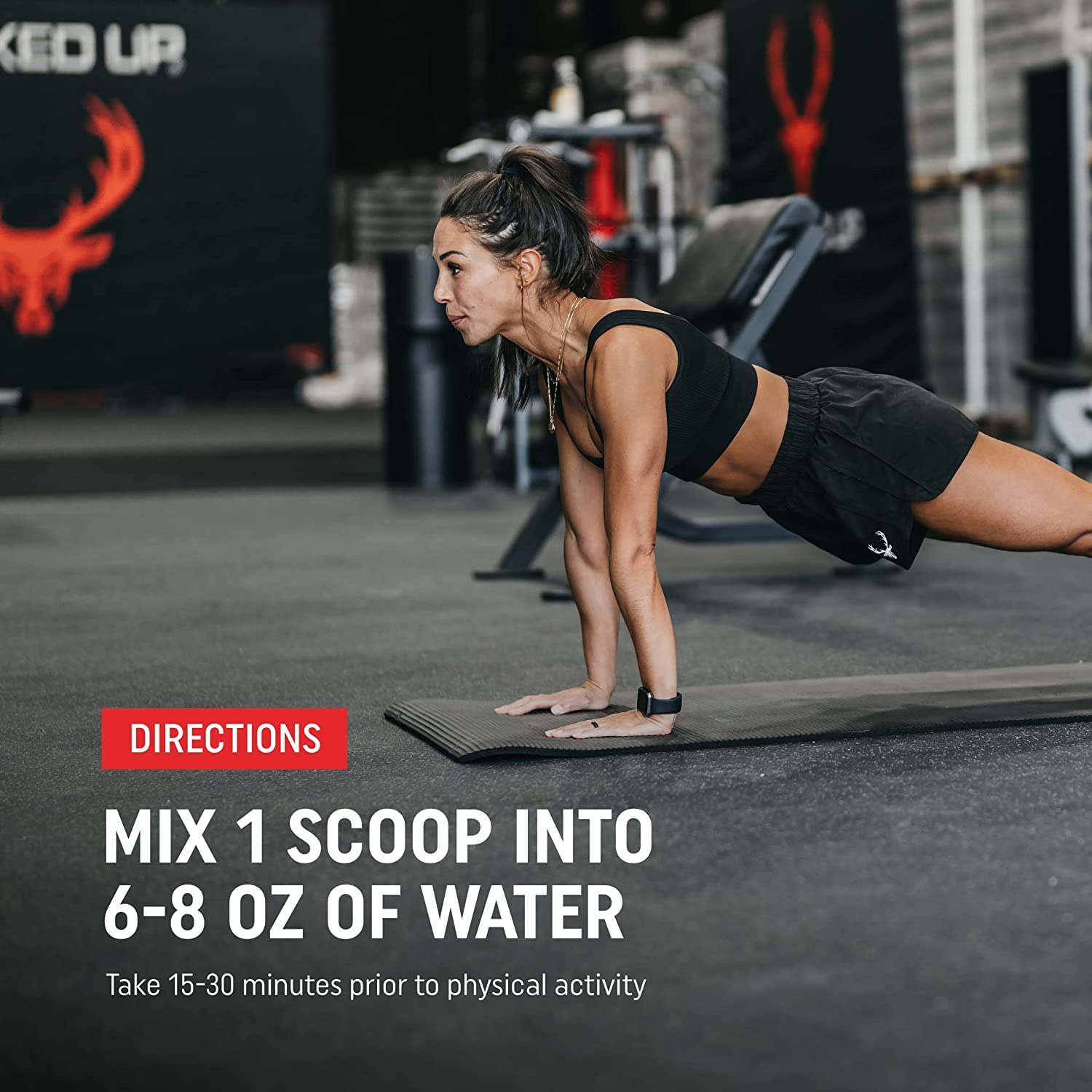 Bucked Up - Woke - HIGH STIM Pre Workout - Best Tasting - Focus Nootropic, Pump, Strength and Growth, 30 Servings (Rocket Pop) - Maple Wellness Supplements