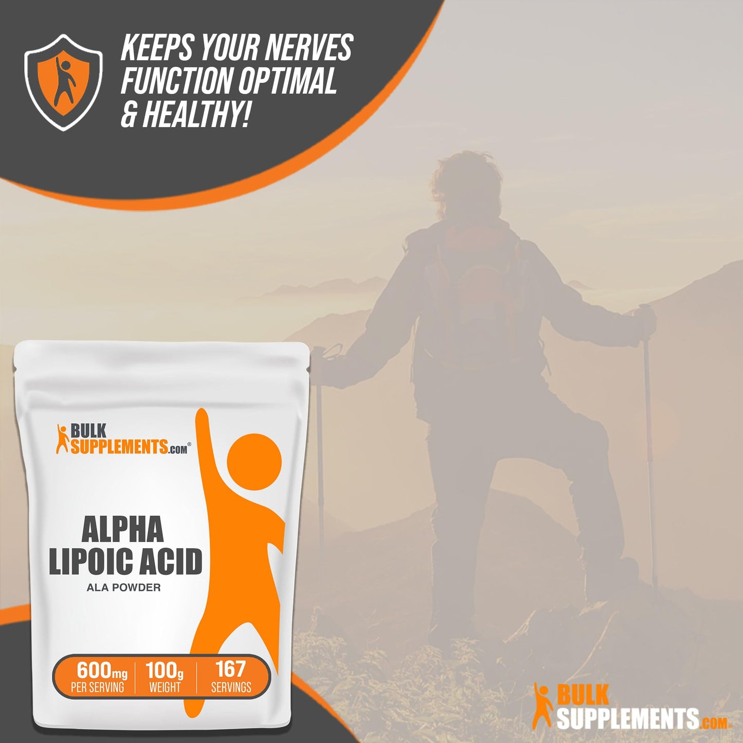 BULKSUPPLEMENTS.COM Alpha Lipoic Acid Powder - ALA Supplement, Alpha Lipoic - Maple Wellness Supplements