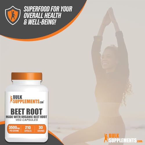 BULKSUPPLEMENTS.COM Beet Root Capsules - Beetroot Supplement, Beet Root Pills - Maple Wellness Supplements