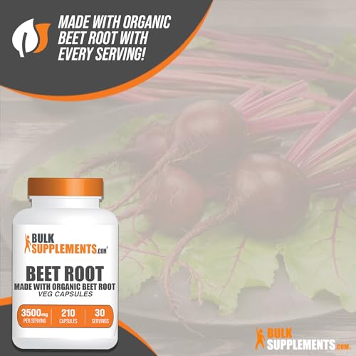 BULKSUPPLEMENTS.COM Beet Root Capsules - Beetroot Supplement, Beet Root Pills - Maple Wellness Supplements