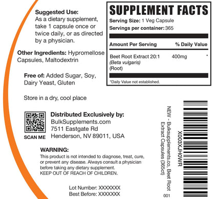 BULKSUPPLEMENTS.COM Beet Root Extract Capsules - Beet Root Supplements, Beet Root - Maple Wellness Supplements