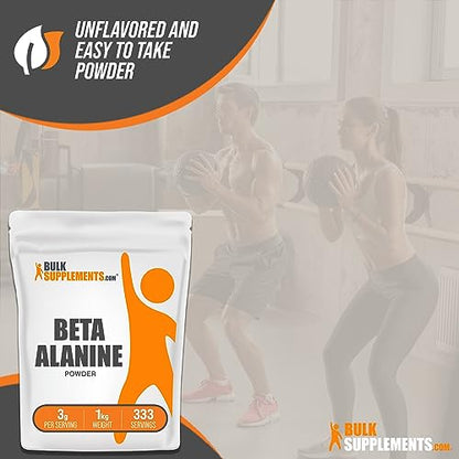 BULKSUPPLEMENTS.COM Beta Alanine Powder - Beta Alanine Pre Workout, Beta Alanine - Maple Wellness Supplements
