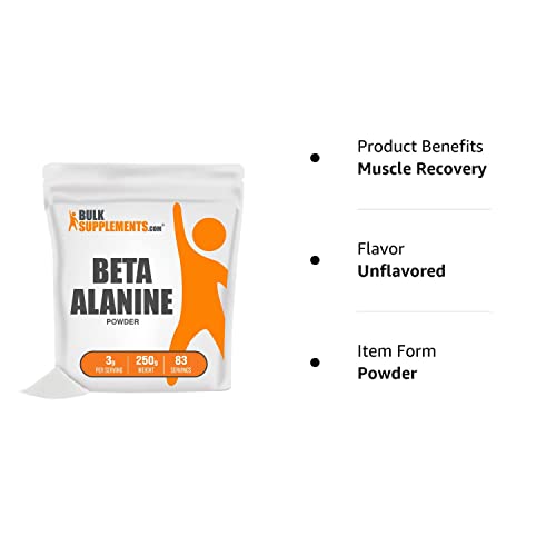 BULKSUPPLEMENTS.COM Beta Alanine Powder - Beta Alanine Supplement, Beta Alanine - Maple Wellness Supplements