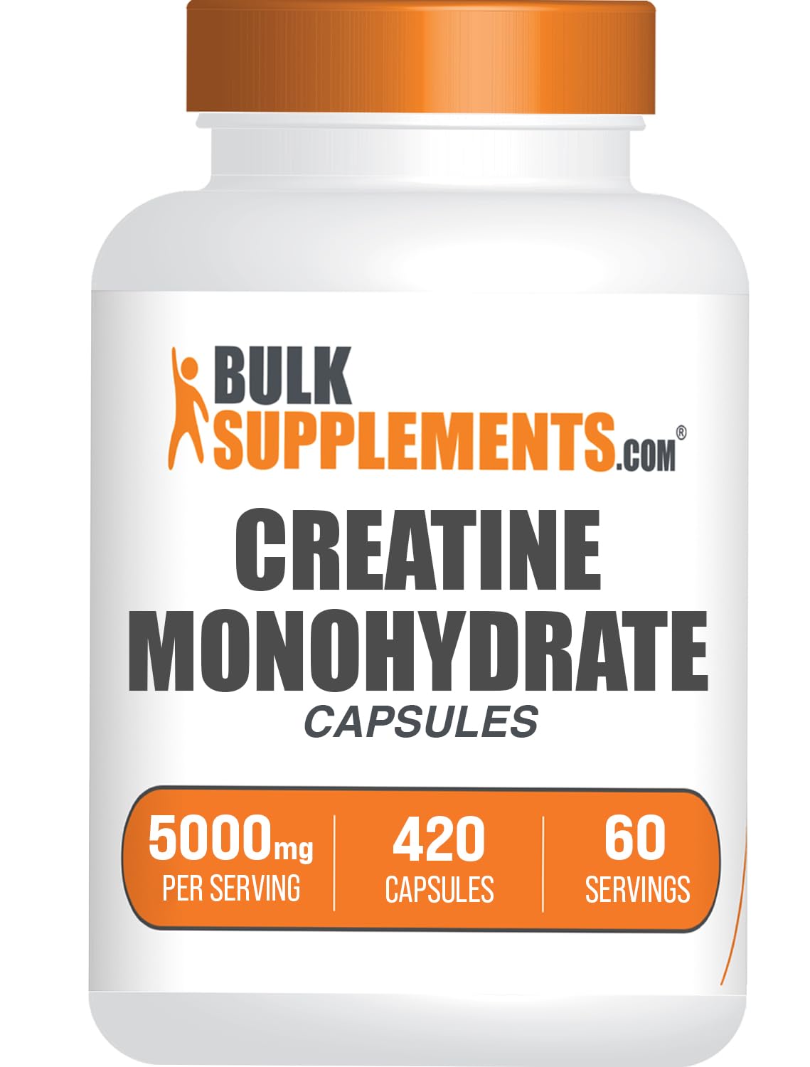 BULKSUPPLEMENTS.COM Creatine Monohydrate Capsules - Micronized Creatine Monohyd - Maple Wellness Supplements