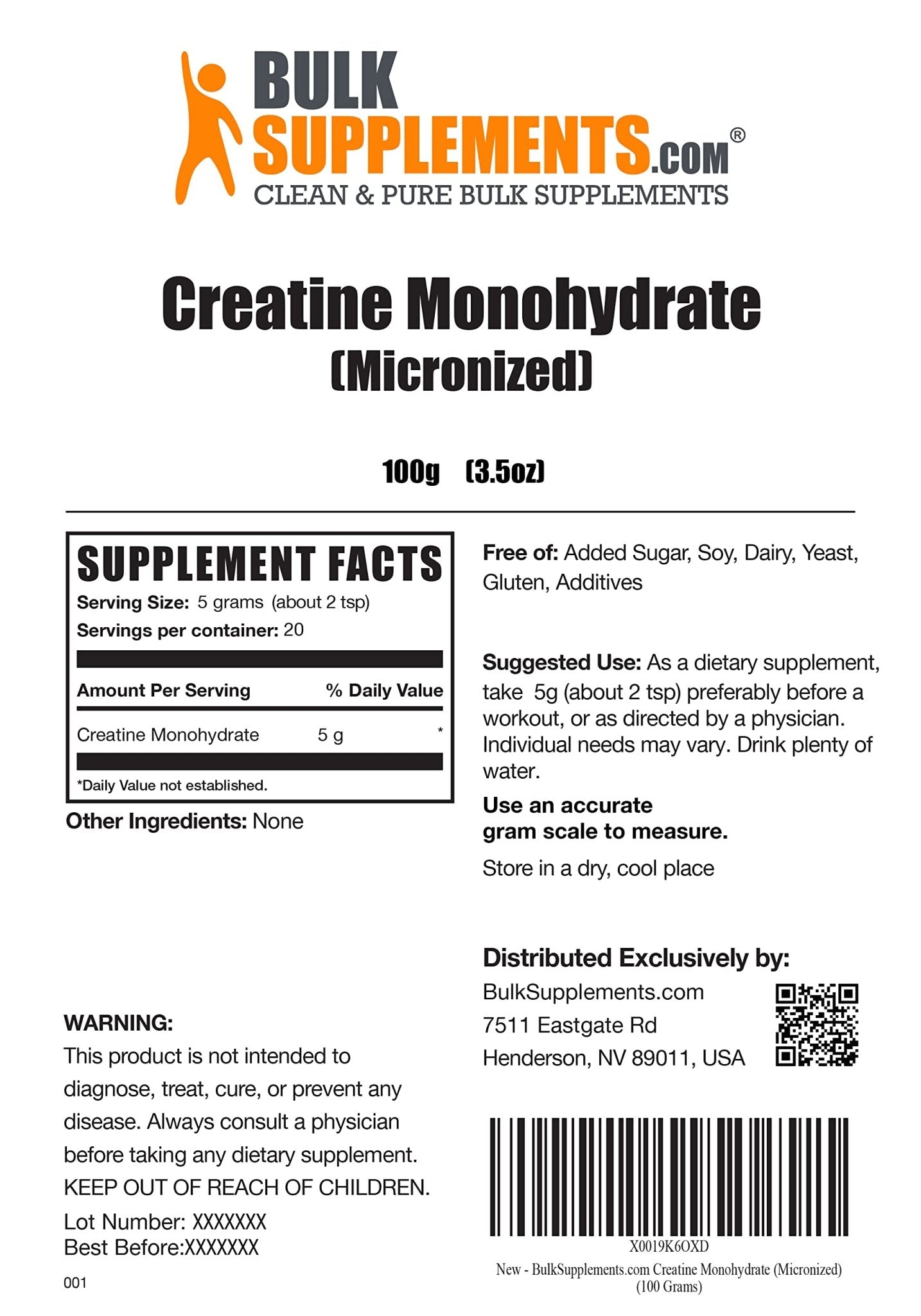 BULKSUPPLEMENTS.COM Creatine Monohydrate Powder - Micronized Creatine - Maple Wellness Supplements
