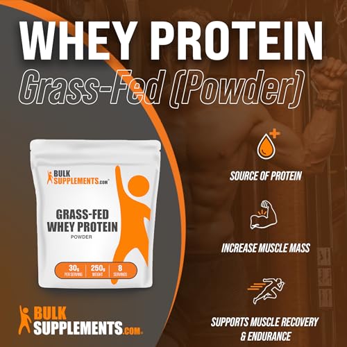 BULKSUPPLEMENTS.COM Grass Fed Whey Protein Powder - Pure Protein Powder - Maple Wellness Supplements