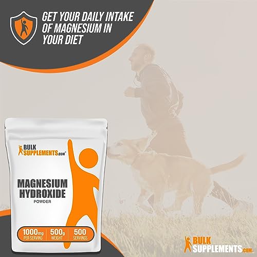 BulkSupplements.com Magnesium Hydroxide Powder - Magnesium Supplement - Maple Wellness Supplements