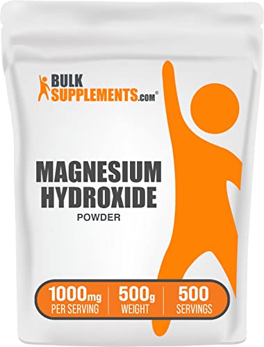 BulkSupplements.com Magnesium Hydroxide Powder - Magnesium Supplement - Maple Wellness Supplements